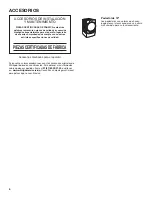 Preview for 6 page of Whirlpool WFC8090GX Use And Care Manual And Installation Instructions