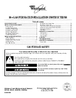 Preview for 1 page of Whirlpool WFCC Installation Instructions Manual