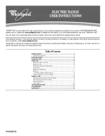 Preview for 1 page of Whirlpool WFE321LWB0 User Instructions