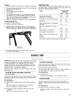 Preview for 11 page of Whirlpool  WFG114SWB Use And Care Manual