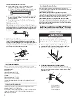 Preview for 6 page of Whirlpool WFG371LVQ Installation Instructions Manual