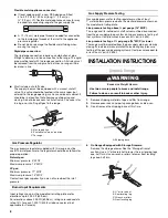 Preview for 6 page of Whirlpool WFG381LVS Installation Instructions Manual