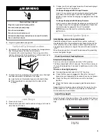 Preview for 9 page of Whirlpool WFG381LVS Installation Instructions Manual