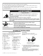 Предварительный просмотр 19 страницы Whirlpool WFG500M4H Installation Instructions Manual