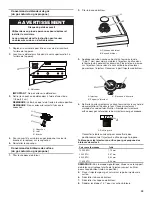 Предварительный просмотр 29 страницы Whirlpool WFG500M4H Installation Instructions Manual