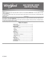 Preview for 1 page of Whirlpool WFG500M4HS User Instructions