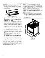 Preview for 4 page of Whirlpool WFG505M0BB Installation Instructions Manual