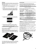 Предварительный просмотр 27 страницы Whirlpool WFG510 Series User Instructions