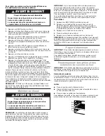 Предварительный просмотр 30 страницы Whirlpool WFG510 Series User Instructions