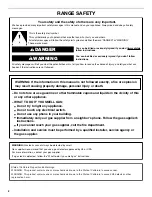 Preview for 2 page of Whirlpool WFG510S0HW User Instructions