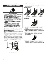 Предварительный просмотр 26 страницы Whirlpool WFG525S0JV Installation Instructions Manual