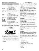 Preview for 8 page of Whirlpool WFG550S0 User Instructions