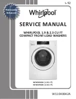 Предварительный просмотр 1 страницы Whirlpool WFW3090GW Service Manual