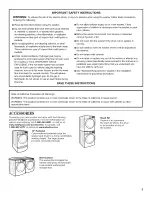 Предварительный просмотр 3 страницы Whirlpool WFW61HEBW0 Use & Care Manual