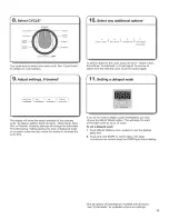 Предварительный просмотр 11 страницы Whirlpool WFW61HEBW0 Use & Care Manual