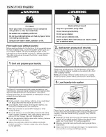 Предварительный просмотр 8 страницы Whirlpool WFW70HEBW0 Use & Care Manual