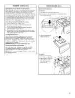 Предварительный просмотр 13 страницы Whirlpool WFW70HEBW0 Use & Care Manual