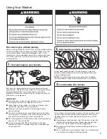 Предварительный просмотр 10 страницы Whirlpool WFW72HEDW Use & Care Manual