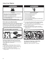 Предварительный просмотр 14 страницы Whirlpool WFW7590FW Use & Care Manual