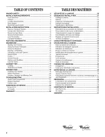 Preview for 2 page of Whirlpool WFW8200TW00 Use & Care Manual