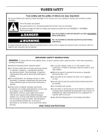 Preview for 3 page of Whirlpool WFW8200TW00 Use & Care Manual