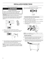 Preview for 8 page of Whirlpool WFW8200TW00 Use & Care Manual