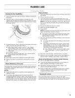 Preview for 19 page of Whirlpool WFW8200TW00 Use & Care Manual