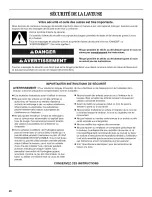 Preview for 26 page of Whirlpool WFW8200TW00 Use & Care Manual