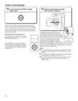 Preview for 12 page of Whirlpool WFW86HEBC0 Use & Care Manual