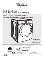 Предварительный просмотр 1 страницы Whirlpool WFW87HE Use & Care Manual