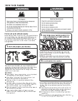 Предварительный просмотр 9 страницы Whirlpool WFW88HE Use And Care Manual