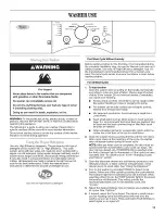 Предварительный просмотр 11 страницы Whirlpool WFW9050XW00 Use & Care Manual