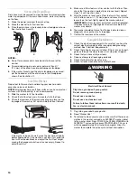 Предварительный просмотр 10 страницы Whirlpool WFW9250W Series Use And Care Manual