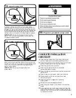 Предварительный просмотр 9 страницы Whirlpool WFW92HEFW Installation Instructions Manual