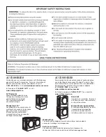 Предварительный просмотр 3 страницы Whirlpool  WFW9351YW Use And Care Manual