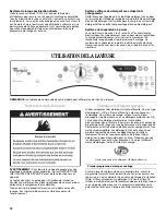 Предварительный просмотр 32 страницы Whirlpool WFW9450WR - ADA COMPLIANT 4.4 CF 12 CYCLESTEMPS 1300 RPM CHROME KNOB Use And Care Manual