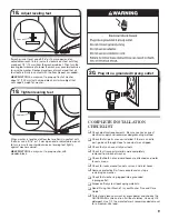 Предварительный просмотр 9 страницы Whirlpool WFW94HEAC Installation Instructions Manual