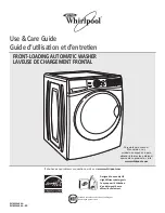 Предварительный просмотр 1 страницы Whirlpool WFW94HEXR Use And Care Manual