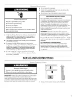 Предварительный просмотр 7 страницы Whirlpool WFW9500TC00 Use & Care Manual