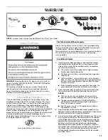 Предварительный просмотр 11 страницы Whirlpool  WFW9550WW Use & Care Manual