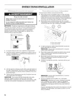 Предварительный просмотр 56 страницы Whirlpool WFW9600TA00 Use & Care Manual