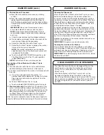 Preview for 18 page of Whirlpool WFW9620HBK0 Use And Care Manual