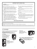 Предварительный просмотр 3 страницы Whirlpool WFW97HEXL Use And Care Manual