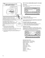 Предварительный просмотр 12 страницы Whirlpool WFW97HEXL0 Use & Care Manual