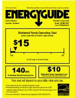 Preview for 1 page of Whirlpool WFW97HEXR Energy Manual