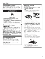 Preview for 9 page of Whirlpool WGD4616FW Use And Care Manual