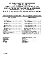 Whirlpool WGD4870BW Installation Instructions Manual preview