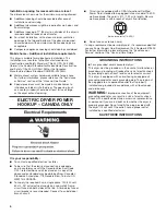 Preview for 6 page of Whirlpool WGD4870BW Installation Instructions Manual