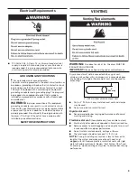 Preview for 9 page of Whirlpool WGD4870BW Installation Instructions Manual