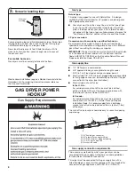 Предварительный просмотр 8 страницы Whirlpool  WGD4900XW Installation Instructions Manual